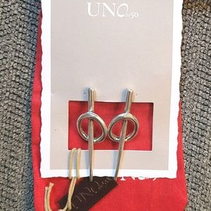 NWT Silver spike earrings